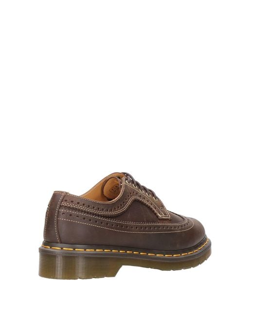 Dr. Martens Brown Flat Shoes