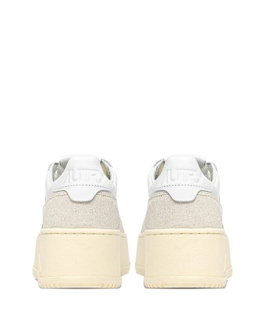 Autry White Platform Low Sneakers