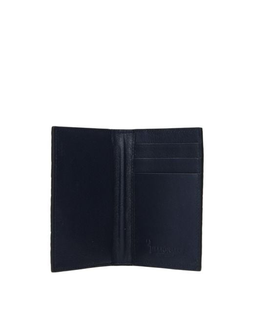 Billionaire Black Portadocumenti Uomo Caiman Crocodilus Blu/Argento