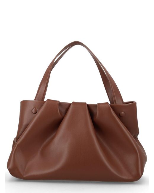 THEMOIRÈ Brown Recycled Shoulder Bag