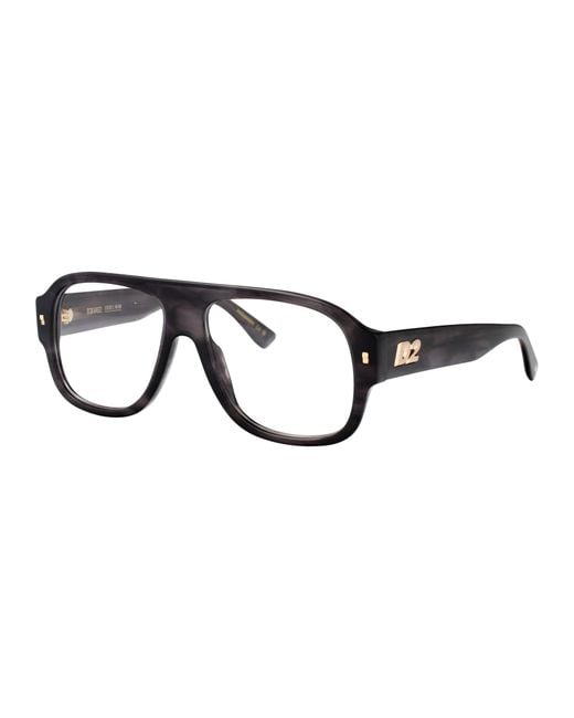DSquared² Black Aviator Optical D2 0125 2 W8 for men