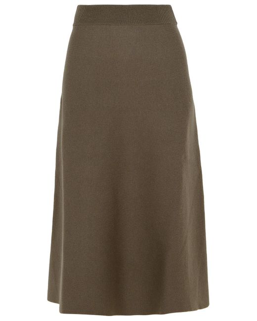 Lanvin Natural Wool Blend Skirt