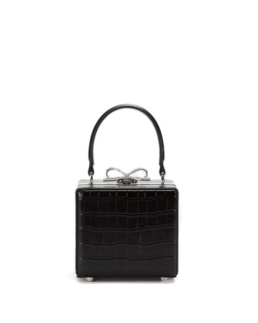 Self-Portrait Black Self -Portrait -Mikro -Lederhandtasche