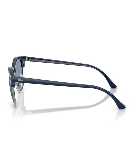 Ray-Ban Blue Sonnenbrille Rb3016 687956 Clubmaster Blau Gunmetal/Blau Unisex