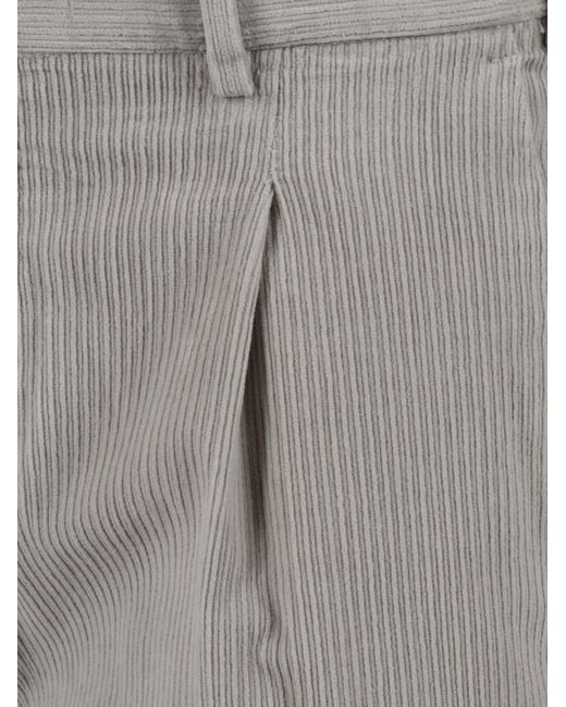 PT01 Gray Rebel 1 Pleat, Diagonal Pockets, Flap Back Pockets