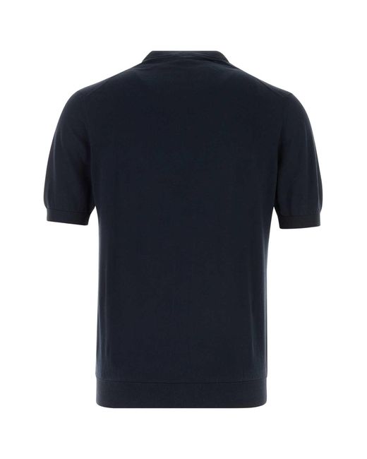 Fedeli Black Cotton Sweater for men