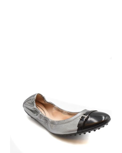 Tod's White Ballet Flats