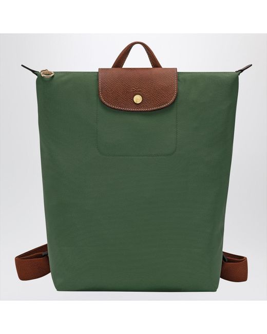 Longchamp Green M Le Pliage Original Backpack