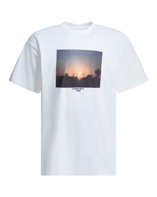 Carhartt White "Warm Views" Crewneck T Shirt