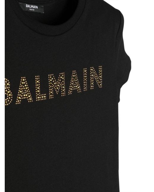 Balmain Black Mc Logo T Shirt