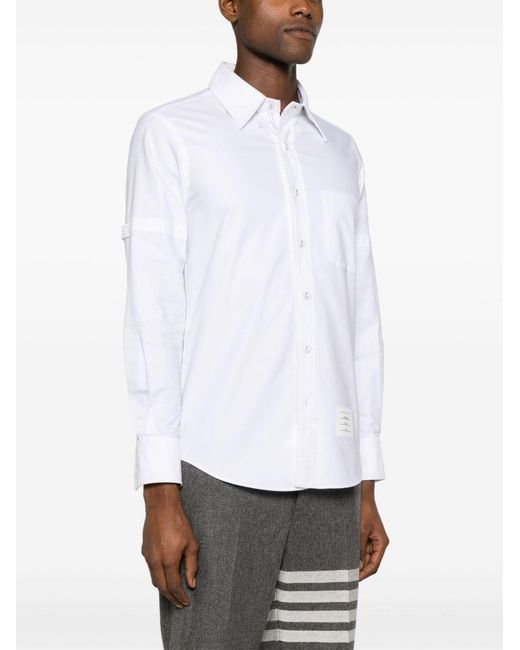 Thom Browne Hemd Mit Armbindendetail in White für Herren