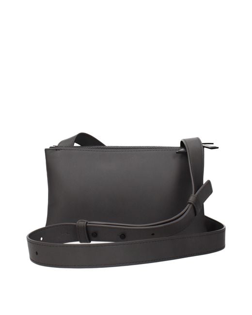 Bottega Veneta Black Crossbody Bags/Graphite Leather