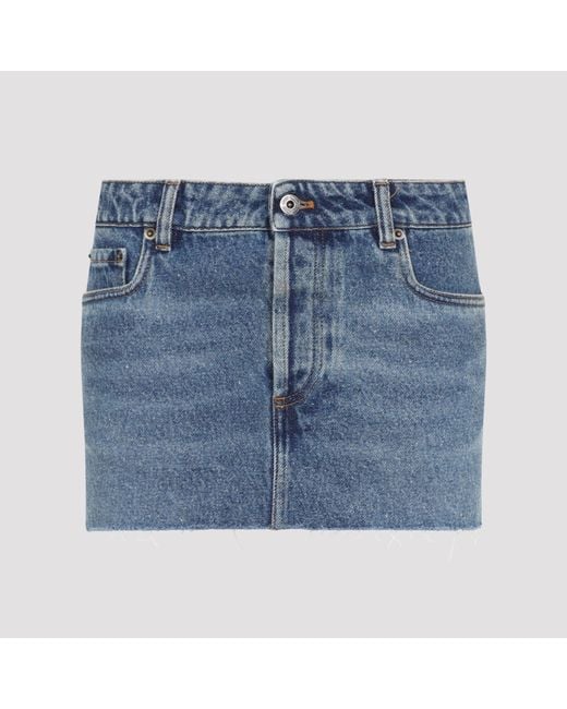 Miu Miu Blue Denim Skirt