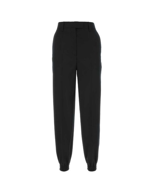 Prada Black Wool Joggers