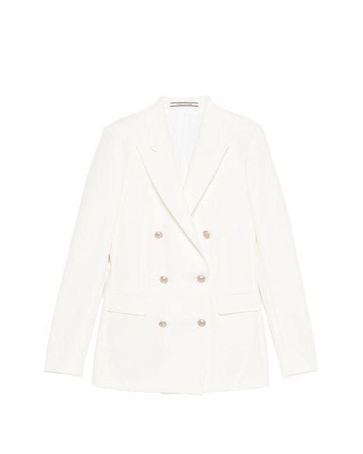 Tagliatore White Double-Breasted Suit
