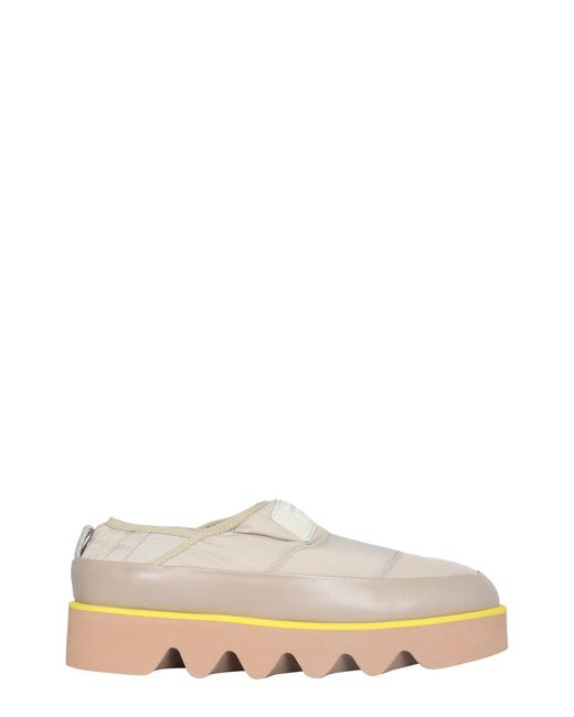 MSGM White Puffed Sneakers