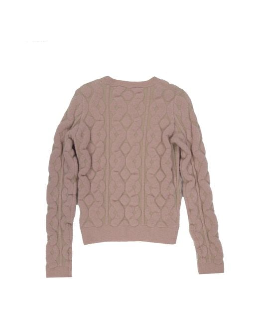 Blumarine Brown Wool Blend Sweater