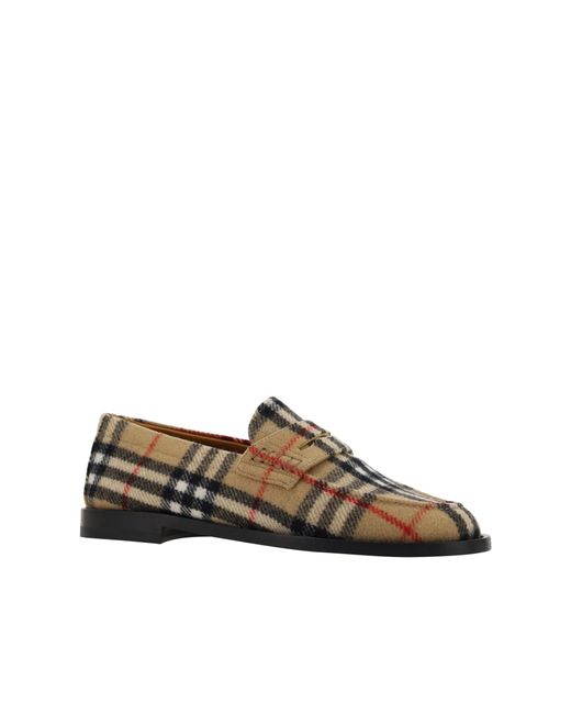 Burberry Brown Hackney Wool Loafers for men