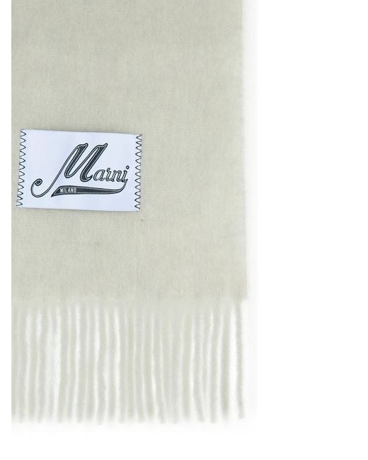 Marni White Light Alpaca Blend Scarf