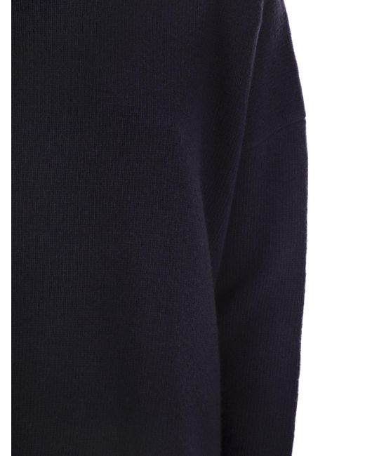 Weekend by Maxmara Blue Borgia Wool Turtleneck Sweater