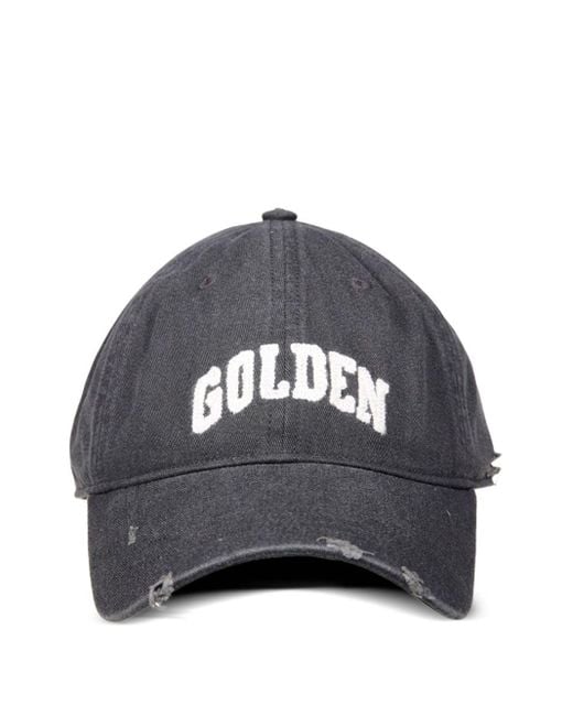 Golden Goose Deluxe Brand Gray Logo Cotton Baseball Cap for men