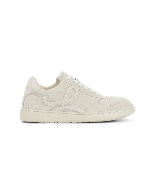 Loewe Natural Classic Mini Leather Sneakers For