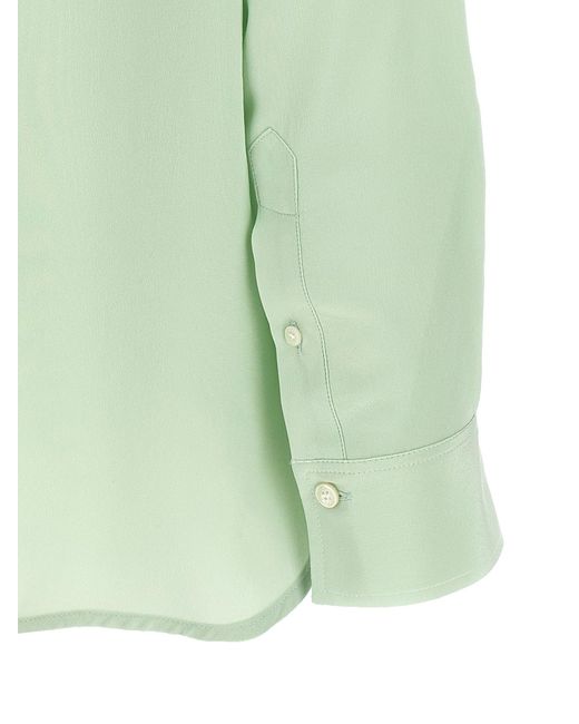 Victoria Beckham 'ruche' Blouse in het Green