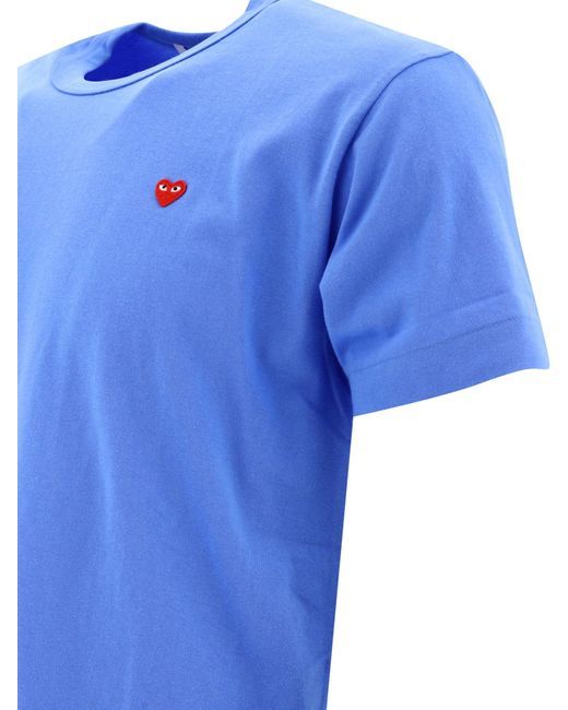 Comme des Garçons gioca a maglietta "Small Heart" di COMME DES GARÇONS PLAY in Blue da Uomo