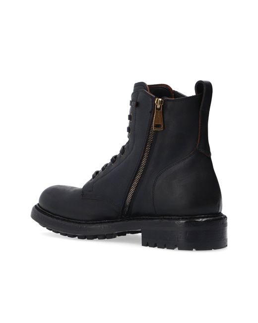 Dolce & Gabbana Black Leather Boots for men