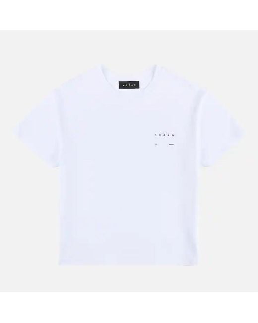 Hogan White Boxy T Shirt