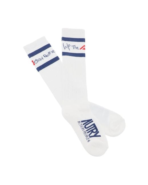 Autry White Socken mit Logo