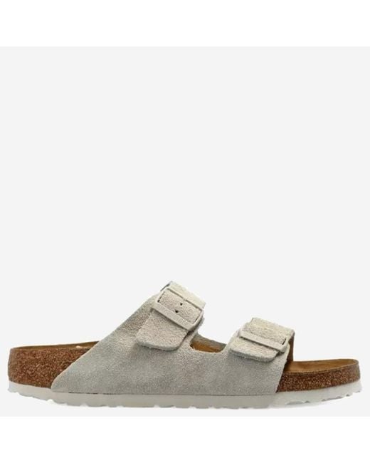 Birkenstock Natural Suede Sandals