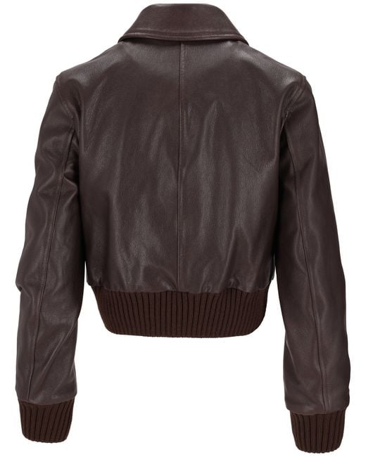 LA ROSE Brown Jacket Capra