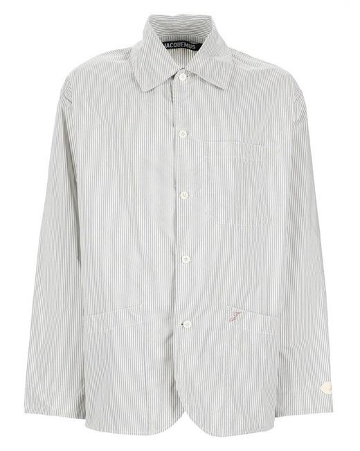 Jacquemus White Stylish Jacket for men
