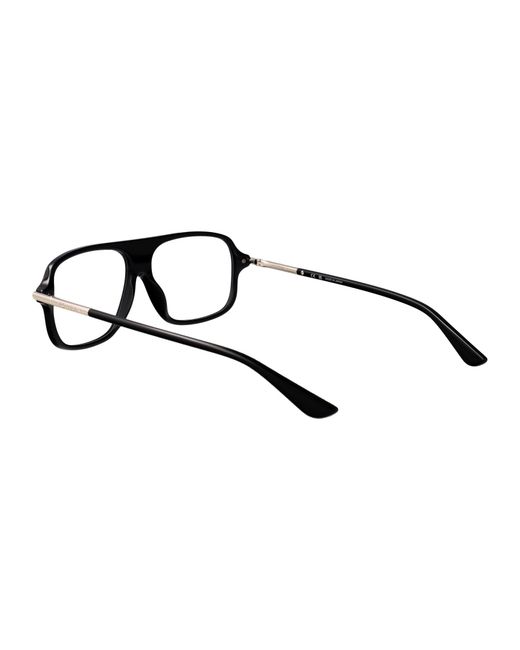 McQueen Black Aviator Optical Am0555 O 001