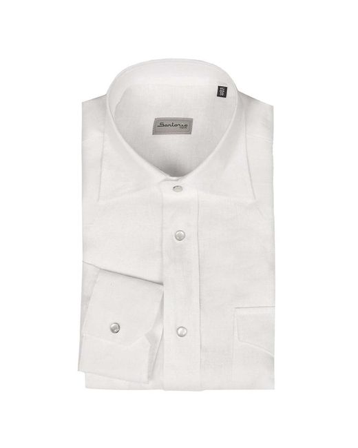 Sartorio Napoli White Button Down Shirt
