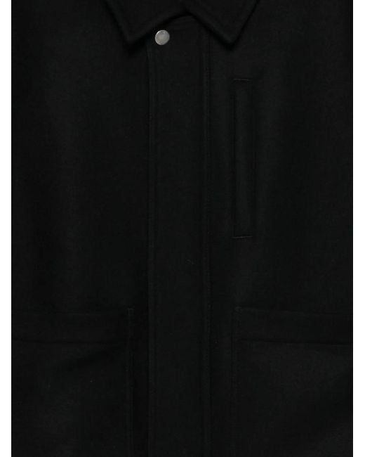 Dries Van Noten Droogt Van Noten Veperny Bis 2216 M.w. Jas Zwart in het Black voor heren