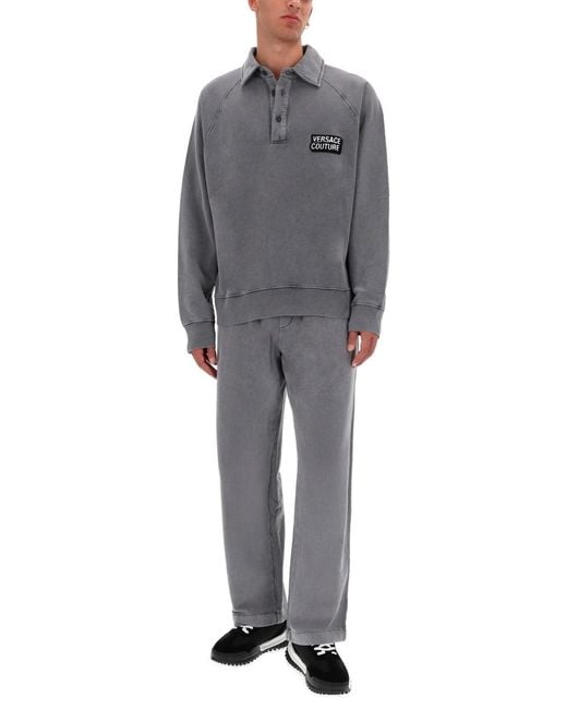 Versace Jeans Couture Gray Jogger Pants for men