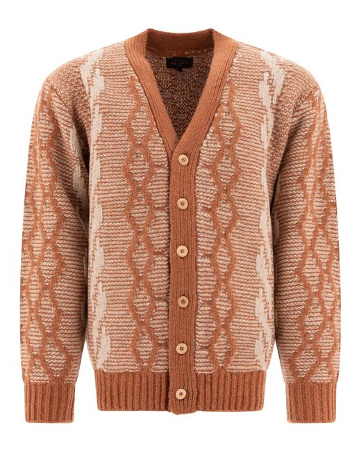 Beams Plus Strahlen plus Strickwege in Brown für Herren