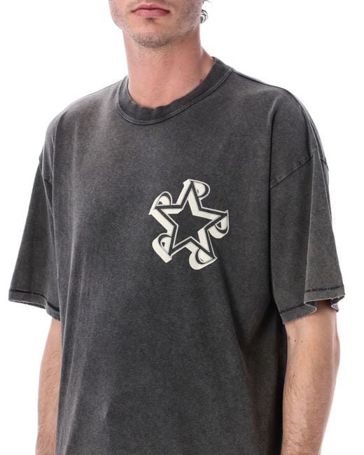 Represent Gray Initial Star T-Shirt for men