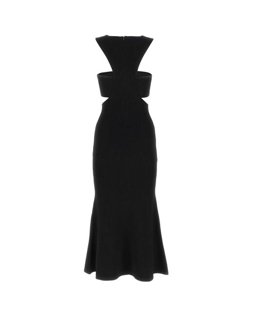 McQueen Black Viscose Blend Dress