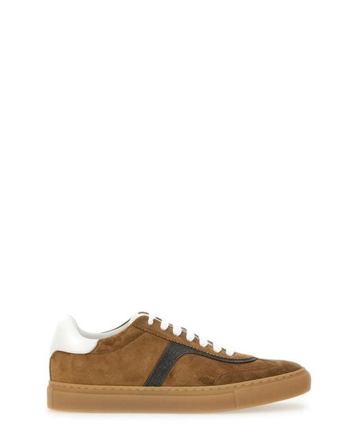 Brunello Cucinelli Brown Leder -Sneaker