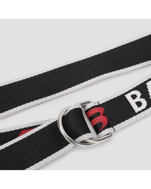 Balenciaga Black Ring Belt for men