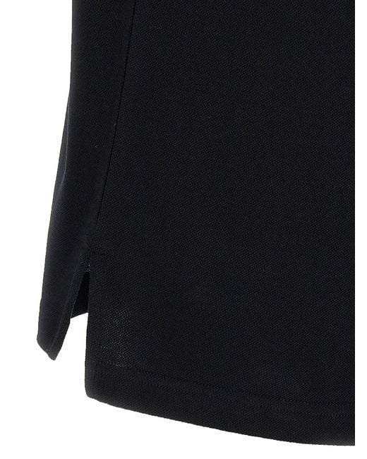 Moschino Black Piqué Cotton Polo Shirt for men