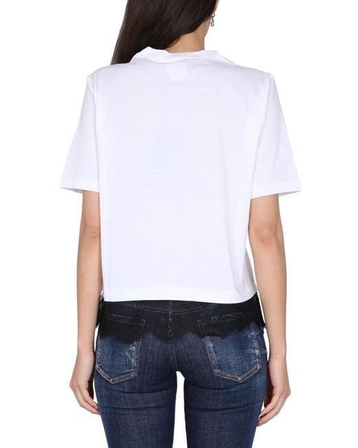 DSquared² Blue T Shirt With Logo