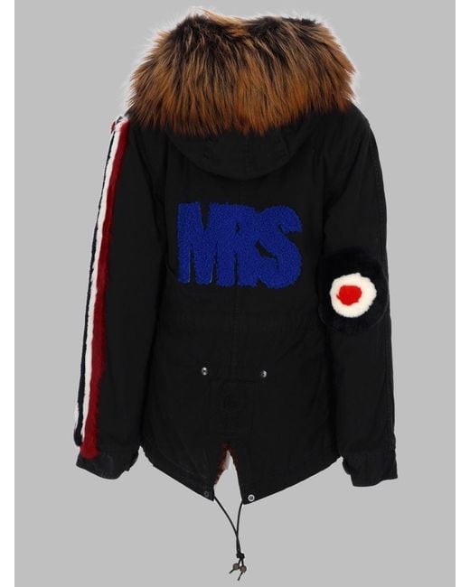 MR & MRS Black Mini Fur Sports Jacket