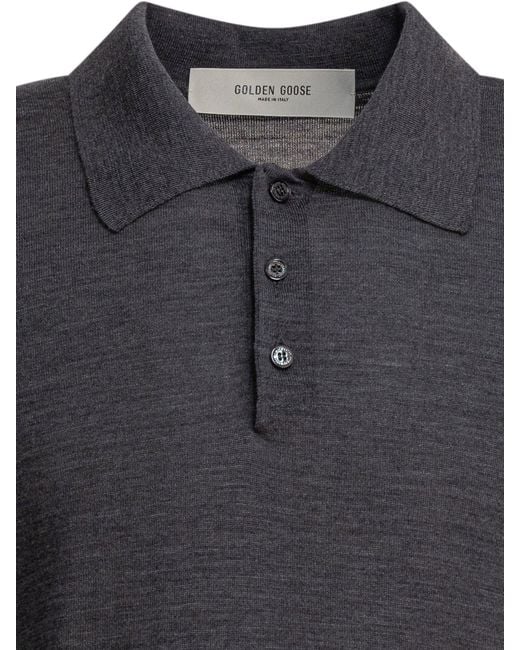 Polo Golden Goose Deluxe Brand pour homme en coloris Black