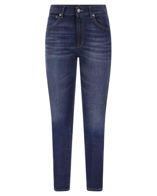 Dondup Blue Daila Organic Stretch Denim Jeans