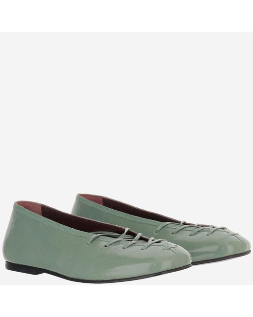 Alohas Green Bumi Onix Leather Flats