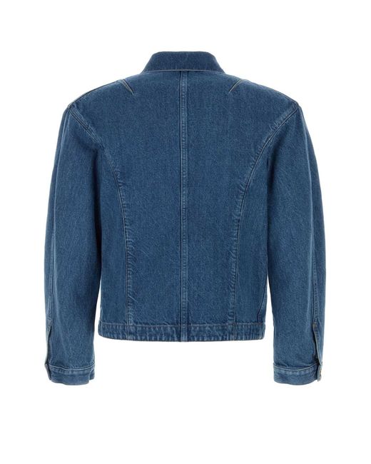 Jil Sander Blue Regular Denim Jacket